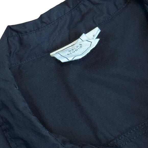 507. DEIJI STUDIOS Black 'The Tie Up' Shirt $135 EUC Small - Picture 4 of 7